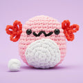 Strawberry the Axolotl Crochet Kit - Beginner Guided Kit