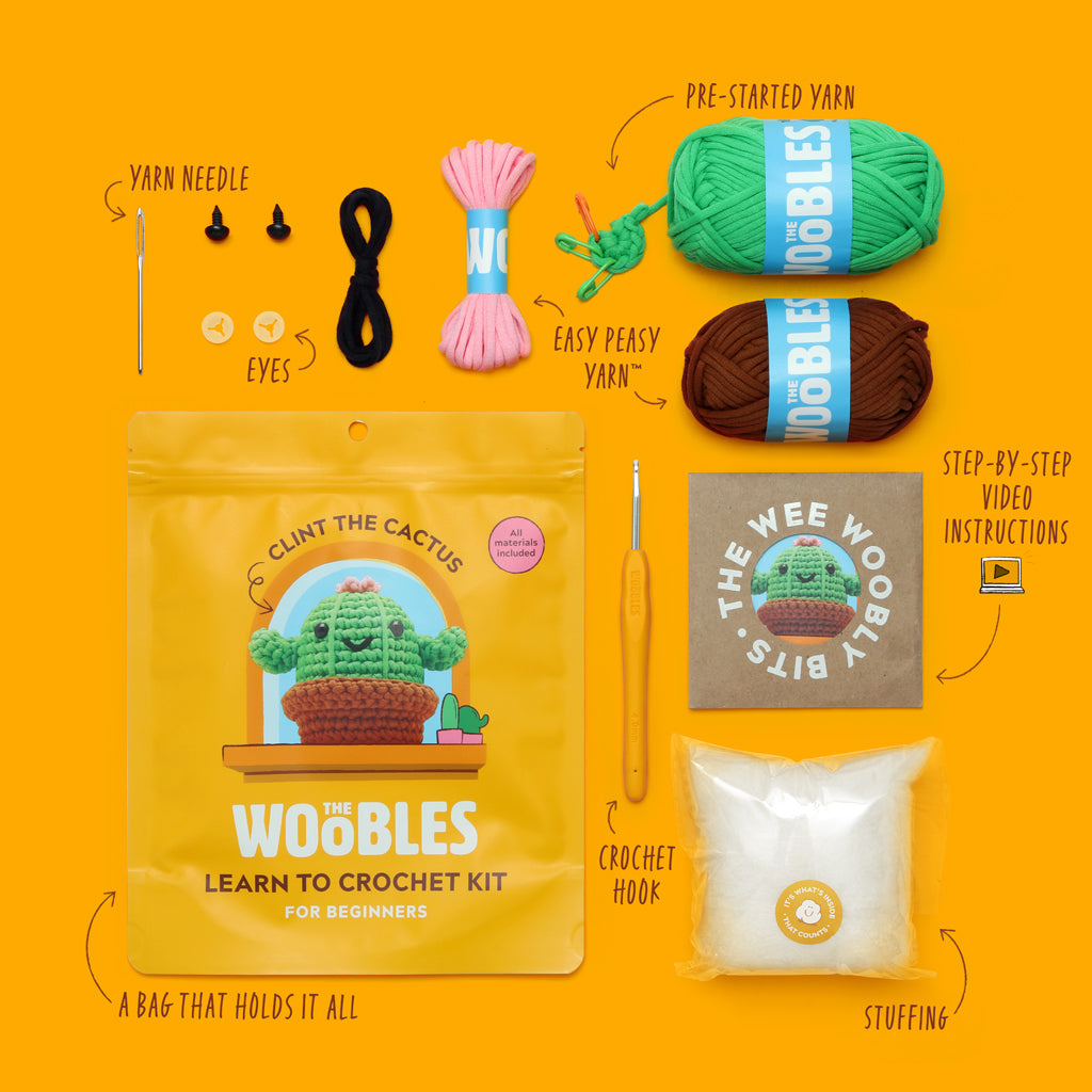 Clint the Cactus Crochet Kit - Make Your Crochet Moment