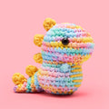 Fred the Dinosaur Pastel Crochet Kit - For Cozy Evenings