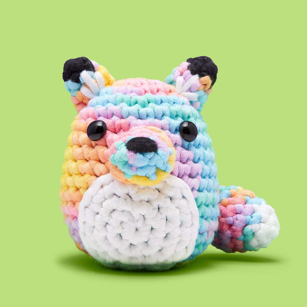 Felix the Fox Pastel Crochet Kit - Crochet at Home