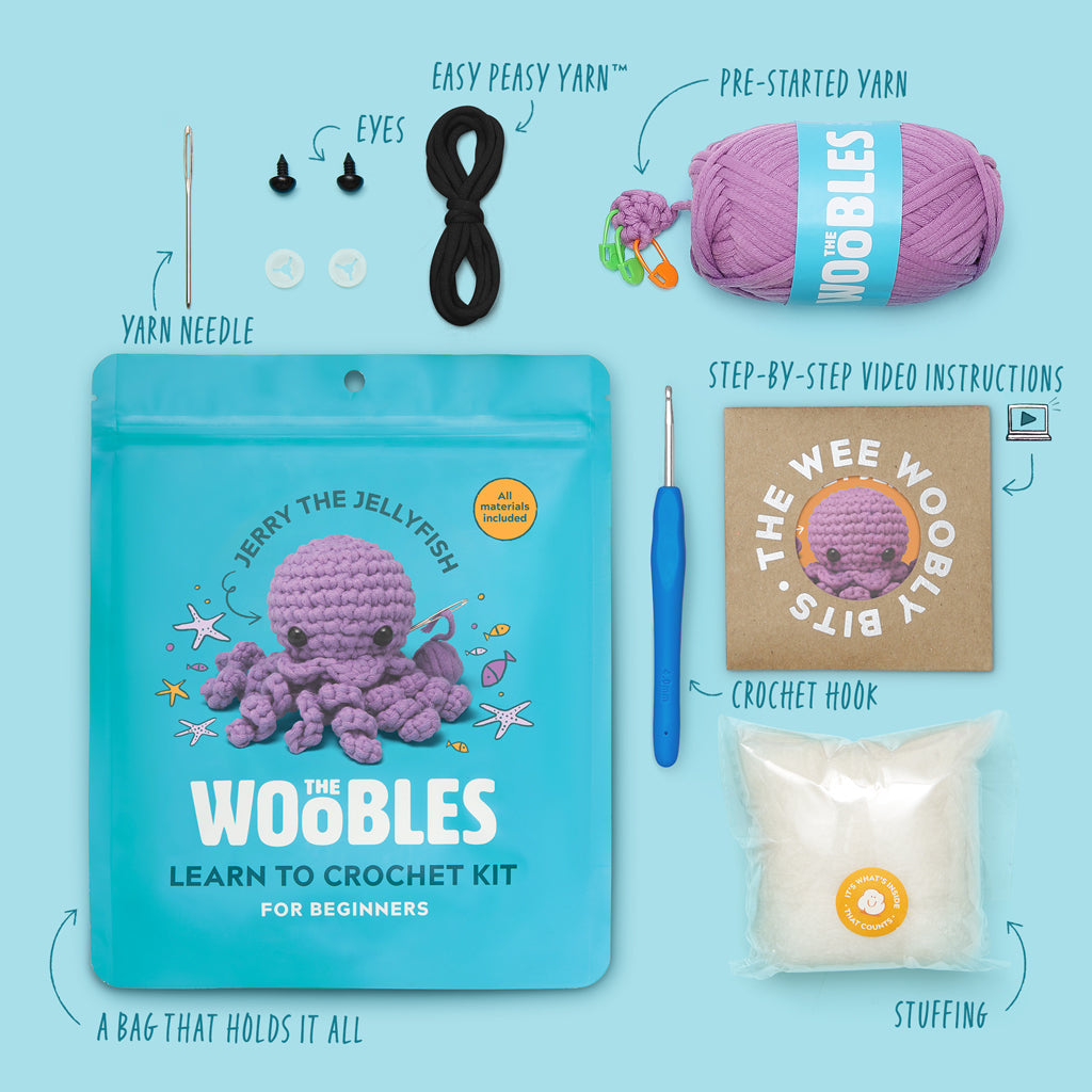 Jerry the Jellyfish Crochet Kit - Craft Kit Favorite