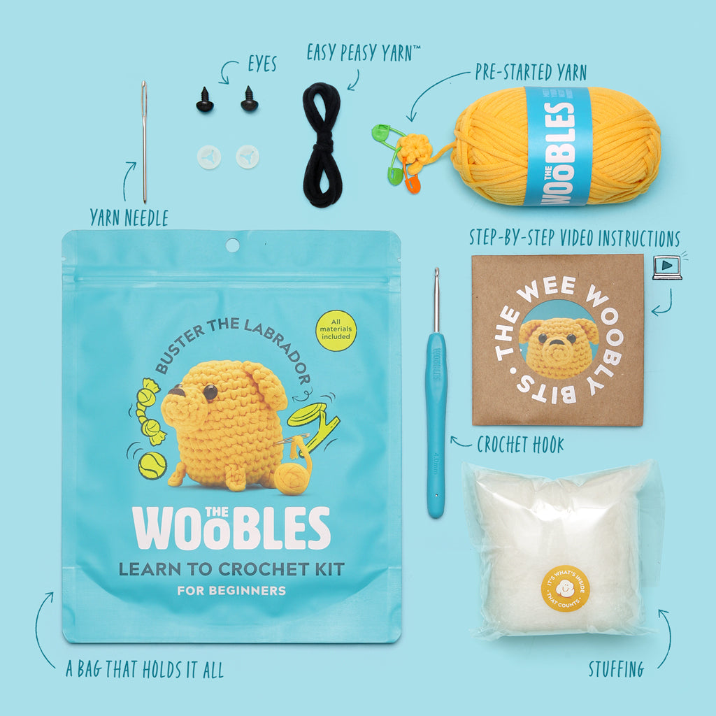Buster the Labrador Crochet Kit - Woobles Gift Pick