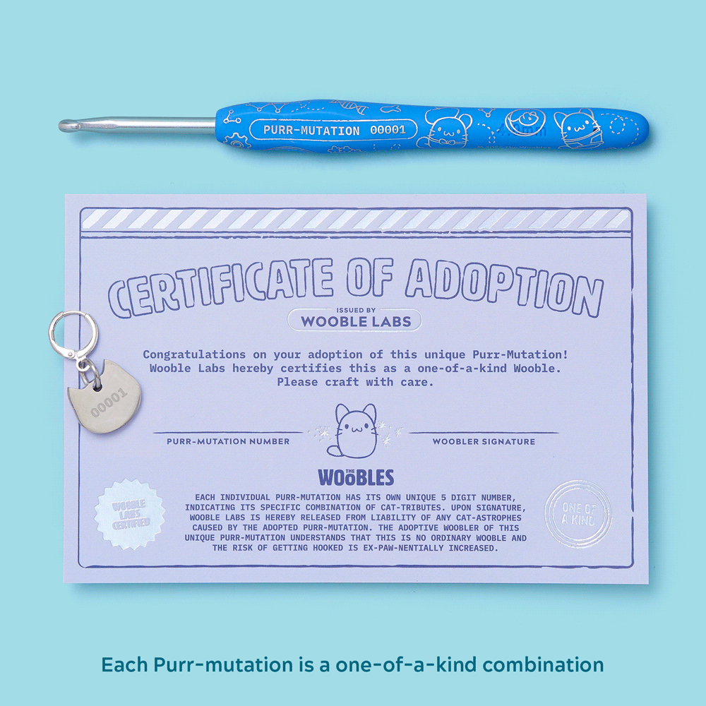 One-of-a-Kind Purr-Mutation Crochet Kit - Weekend Craft Ready