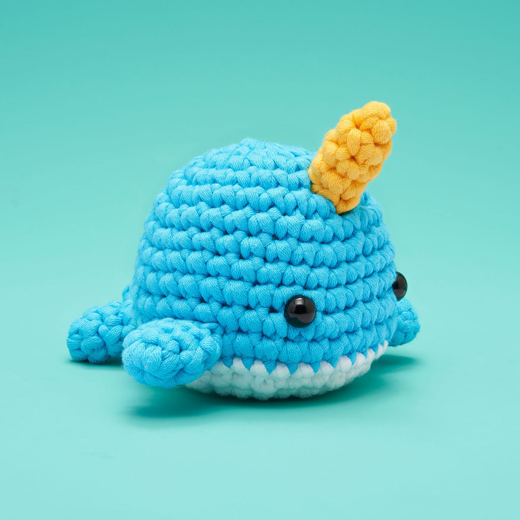 Bjørn the Narwhal Crochet Kit - Woobles Kit Favorite
