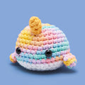 Bjørn the Narwhal Pastel Crochet Kit - For Weekend Projects