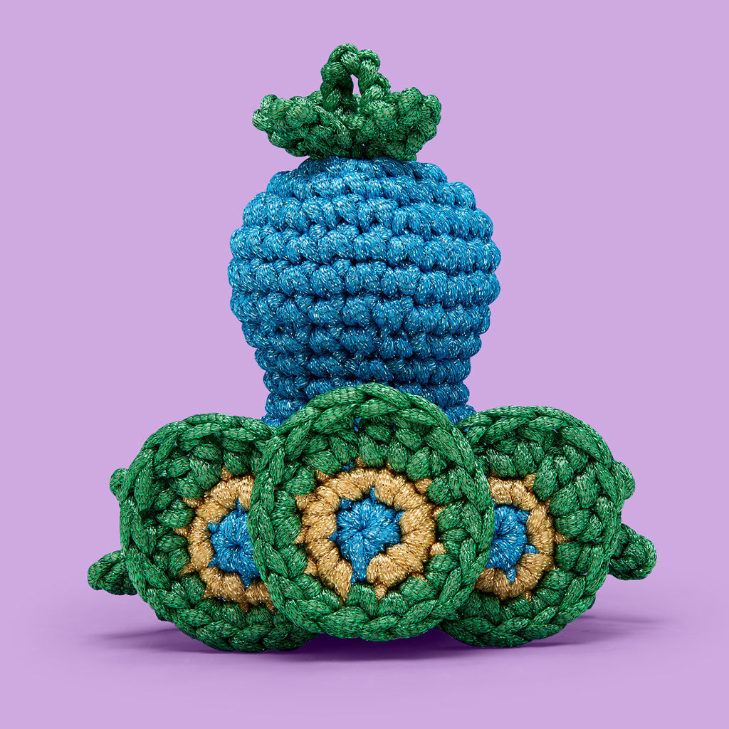 Reginald the Peacock Crochet Kit - DIY Kit Favorite