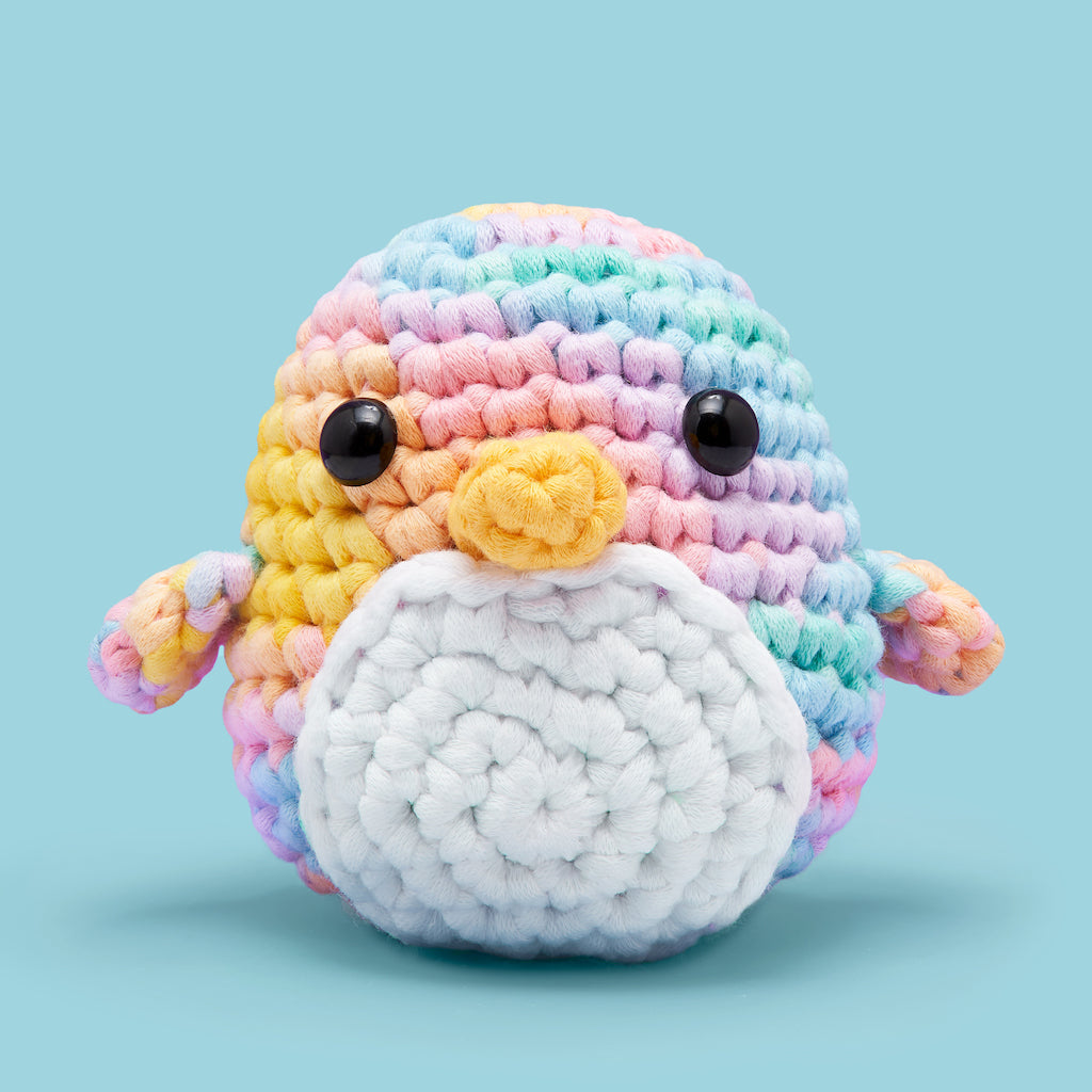 Pierre the Penguin Pastel Crochet Kit - Pick a Craft Night