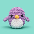 Pierre the Penguin Purple Crochet Kit - Gift a Wooble