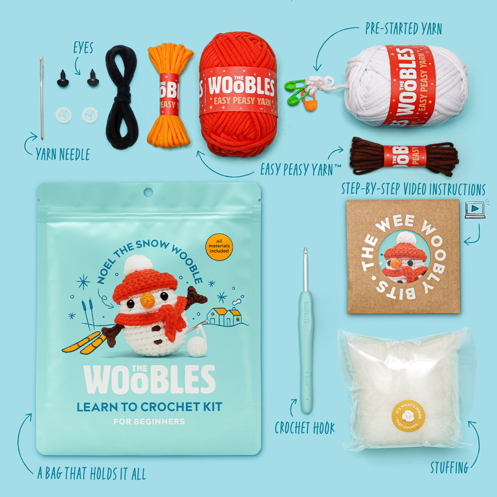 Noel the Snow Wooble Crochet Kit - Create at Home
