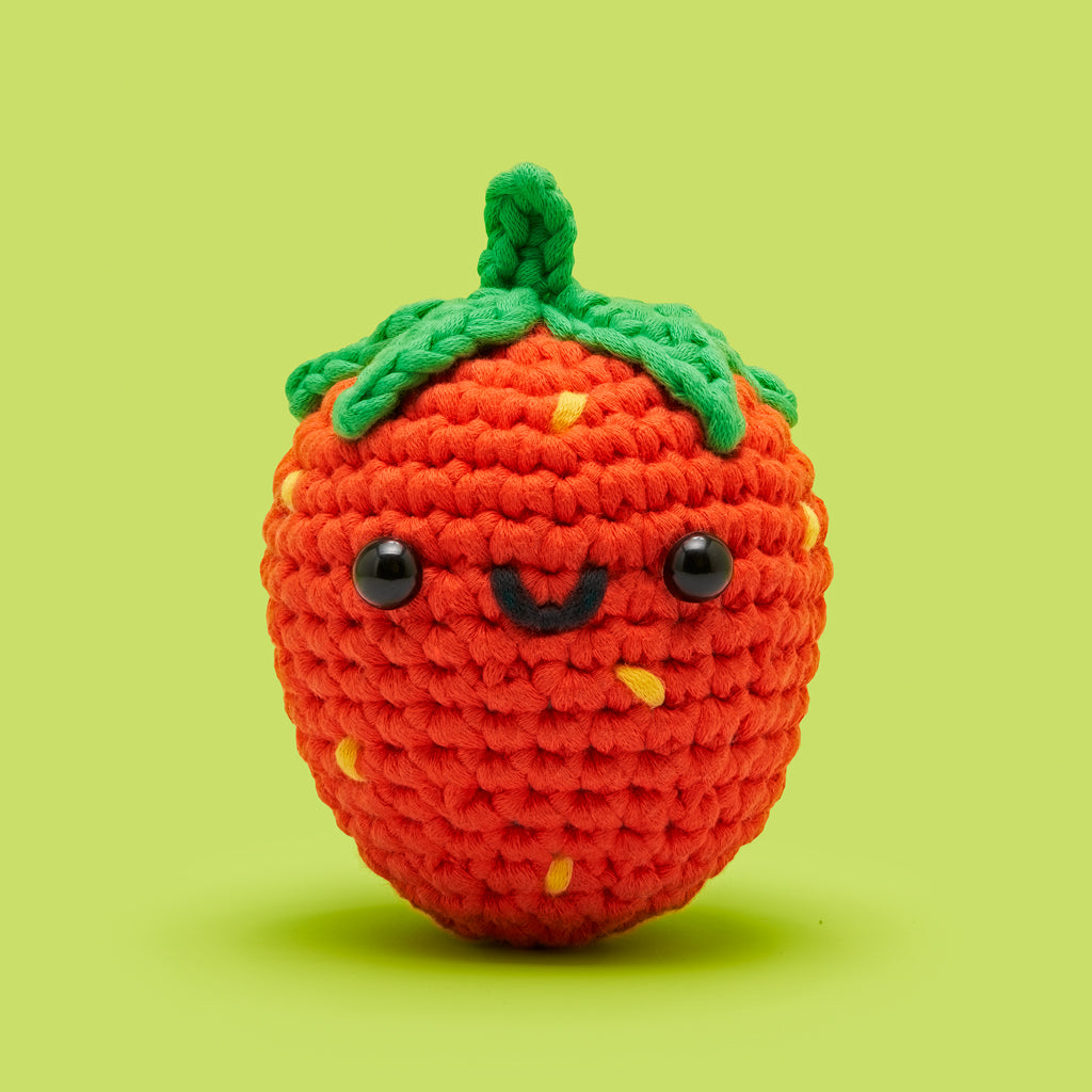 Alice the Strawberry Crochet Kit - For Creative Breaks