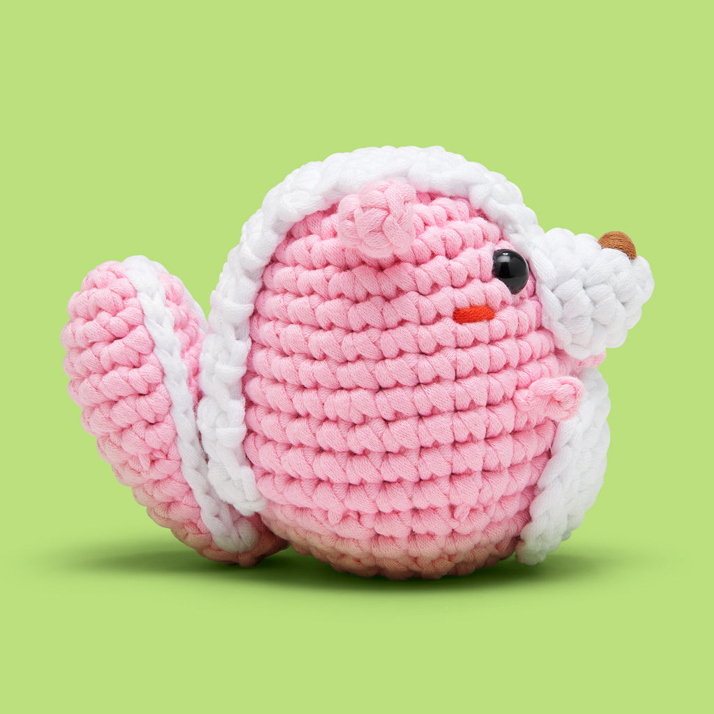 Andre the Skunk Pink Crochet Kit - Creative with Yarn