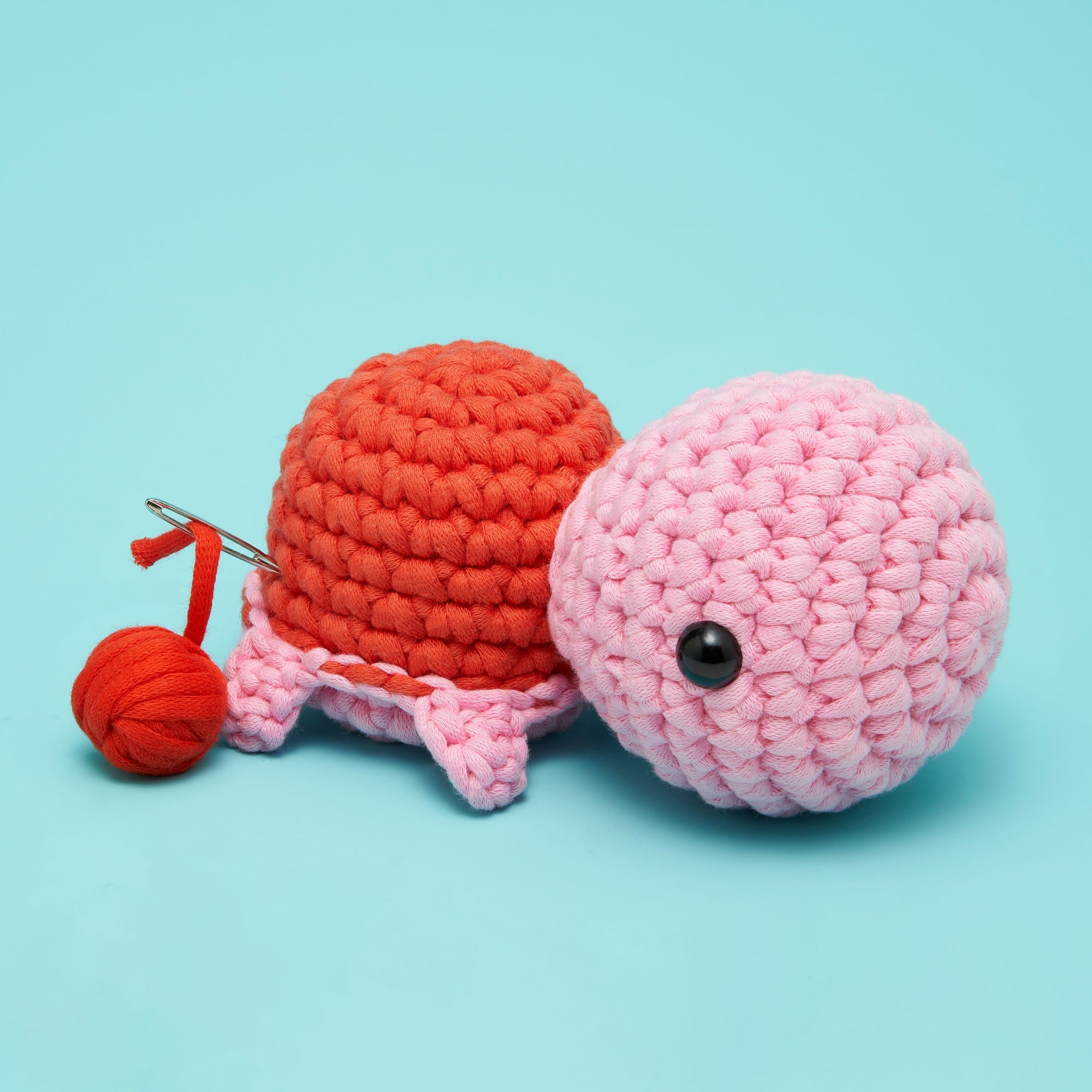 Emilio the Turtle Pink Crochet Kit - Craft Your Way