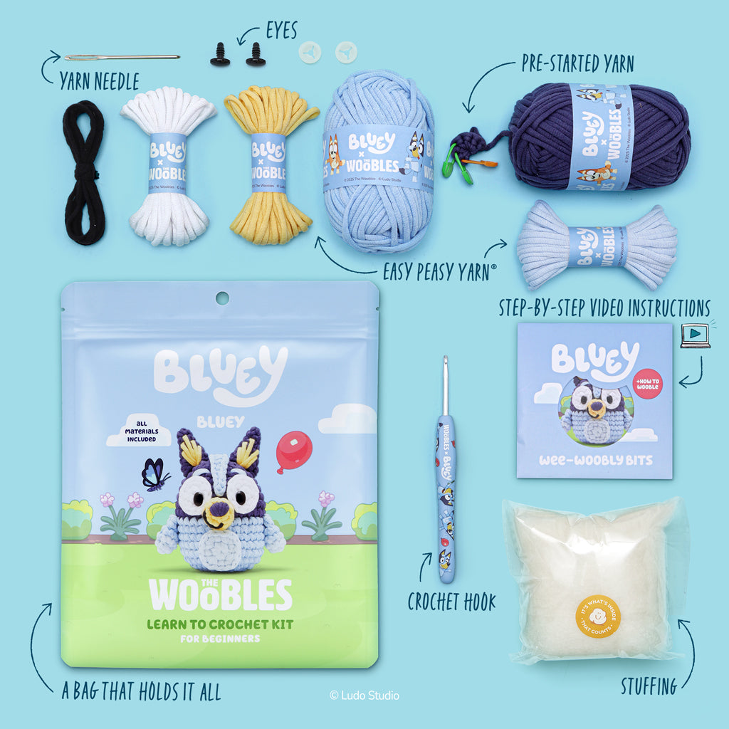 Bluey Crochet Kit - A Gift That Creates