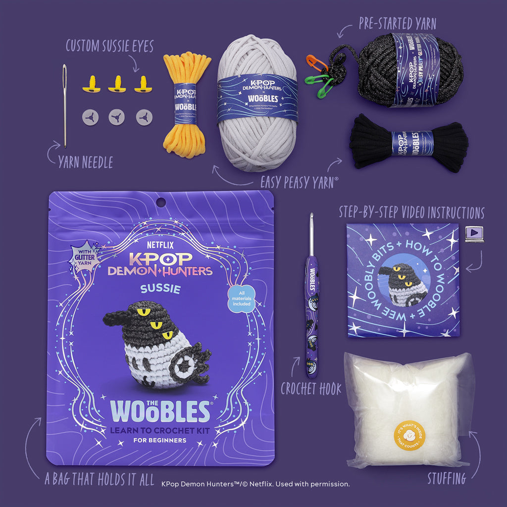 KPop Demon Hunters Side-Eye Superstar Bundle - Turn Yarn into Woobles