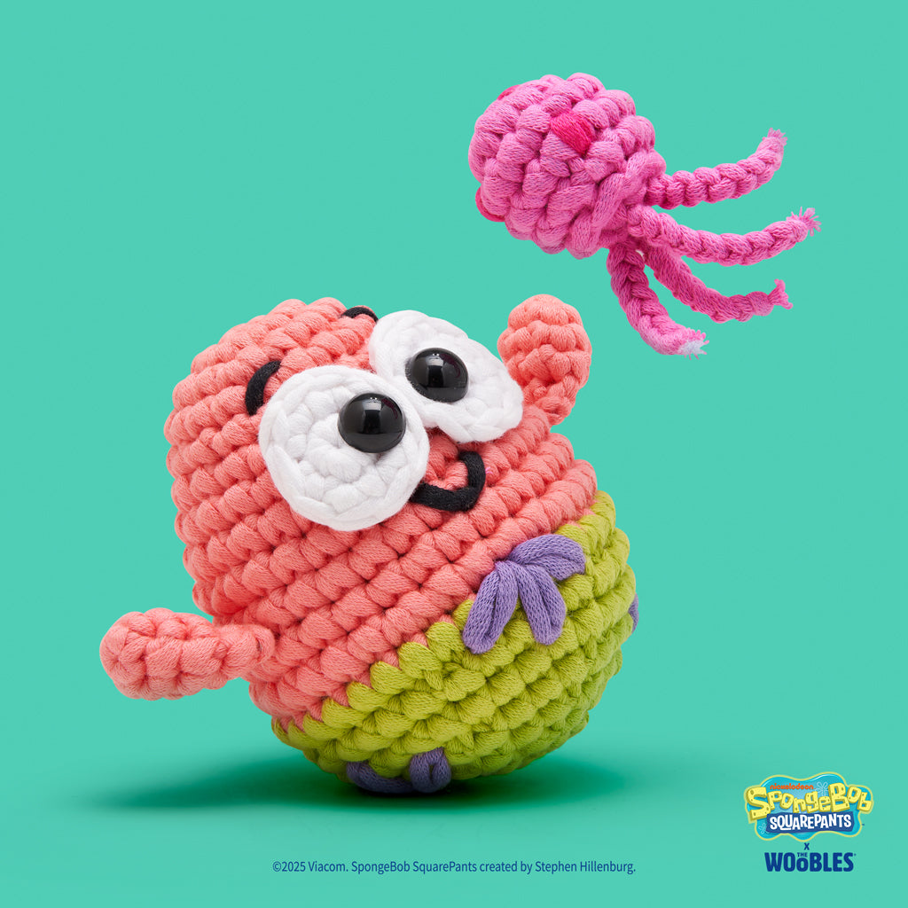 Patrick's Tiny Jellyfish Accessory Kit - Woobles with Yarn