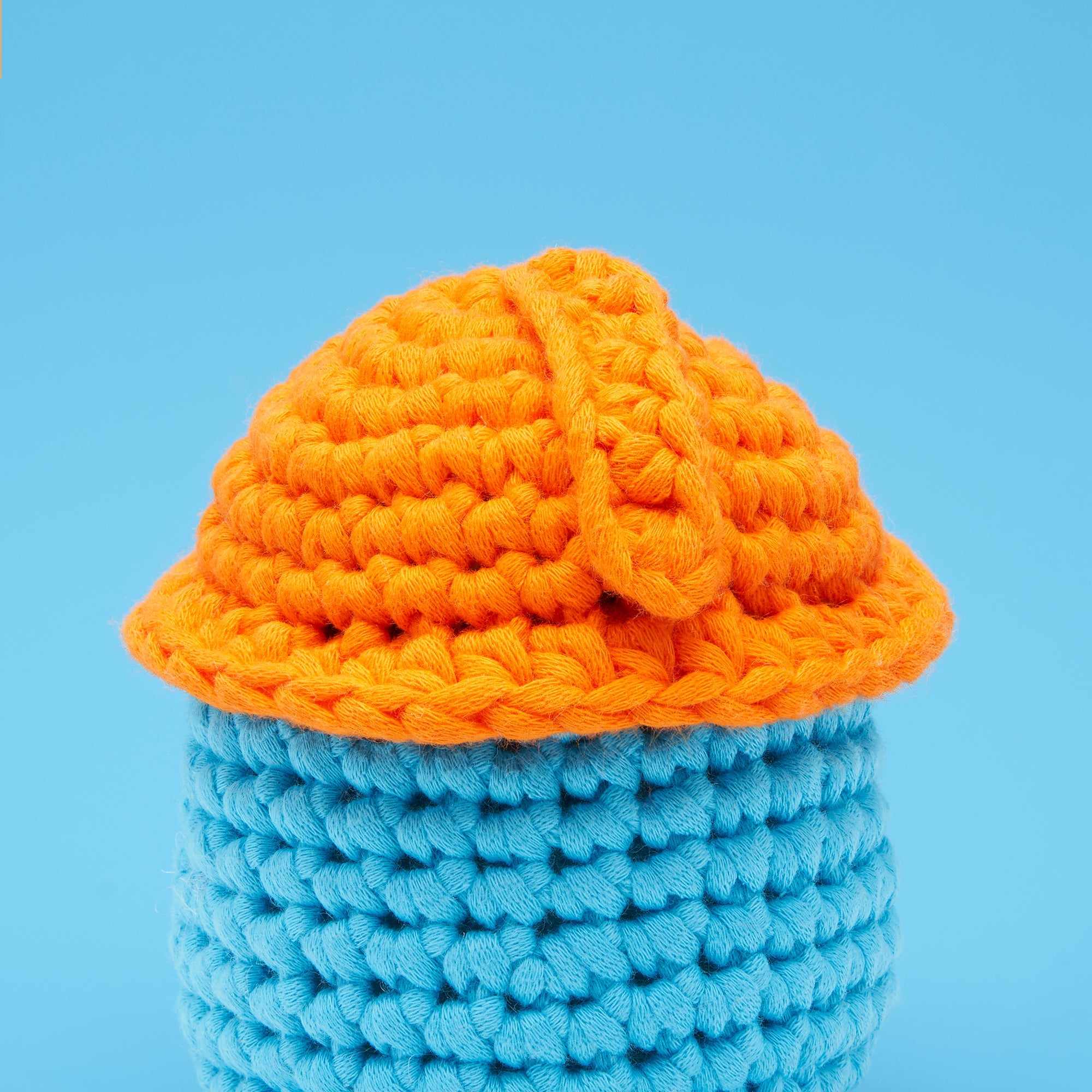 Tiny Construction Hat Accessory Kit - First Crochet Project