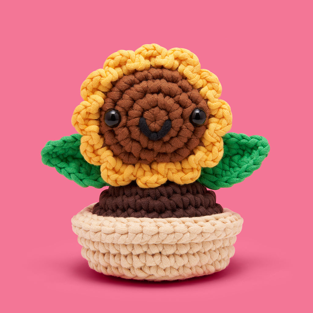 Ana the Sunflower Crochet Kit - Your First Wooble
