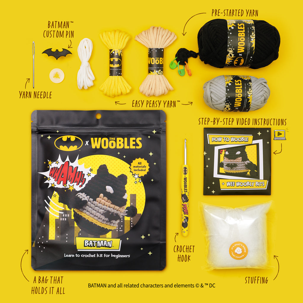 Batman™ Crochet Kit - The Woobles Way
