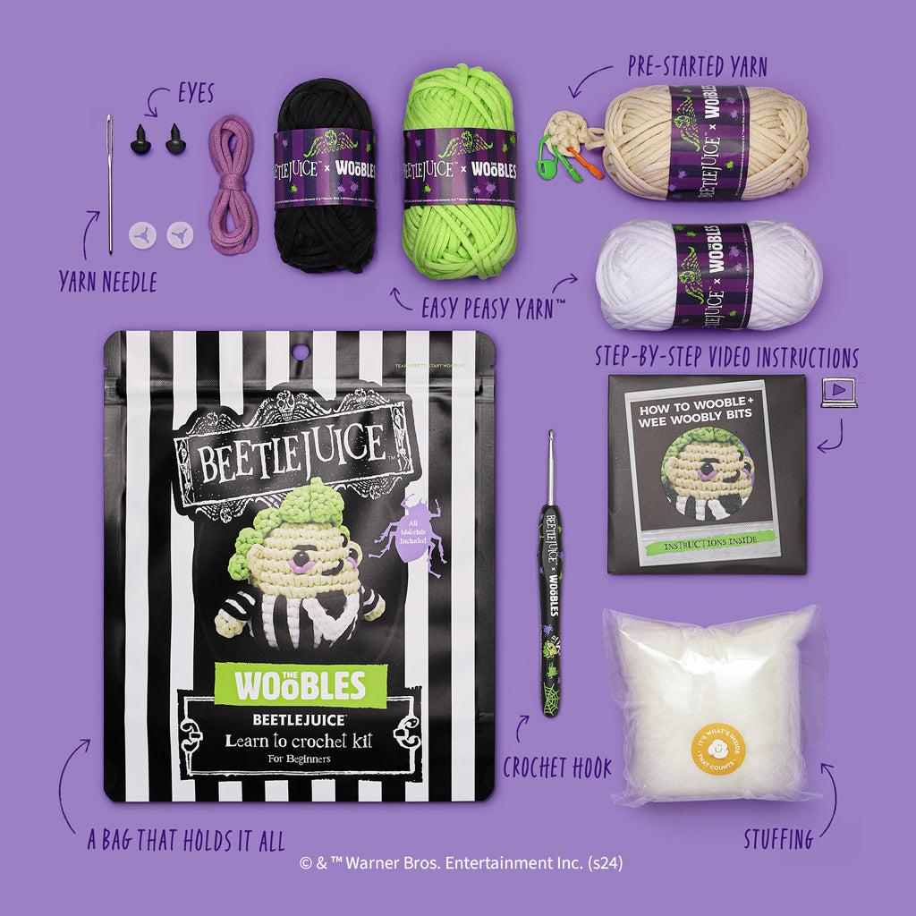 Beetlejuice Crochet Kit - Create Your Way