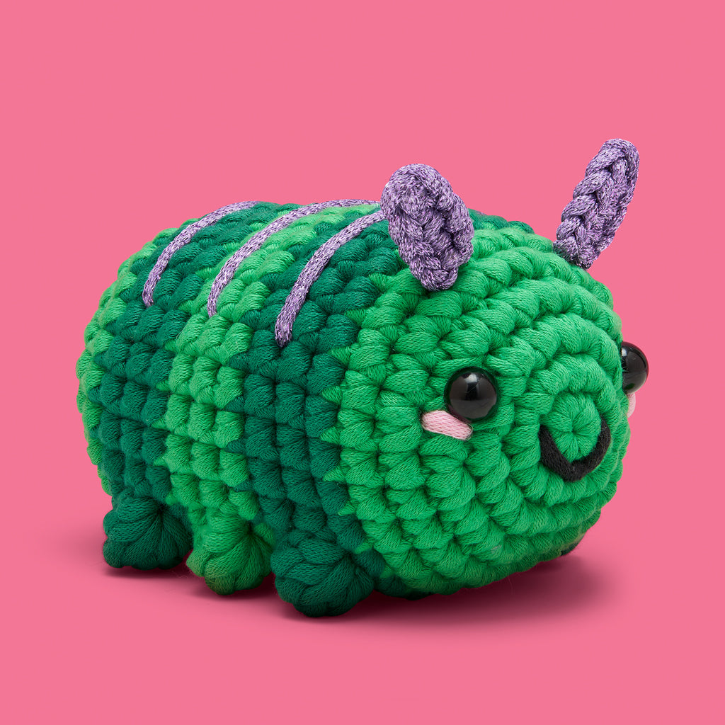 Carl the Caterpillar Crochet Kit - Beginner Kit Favorite