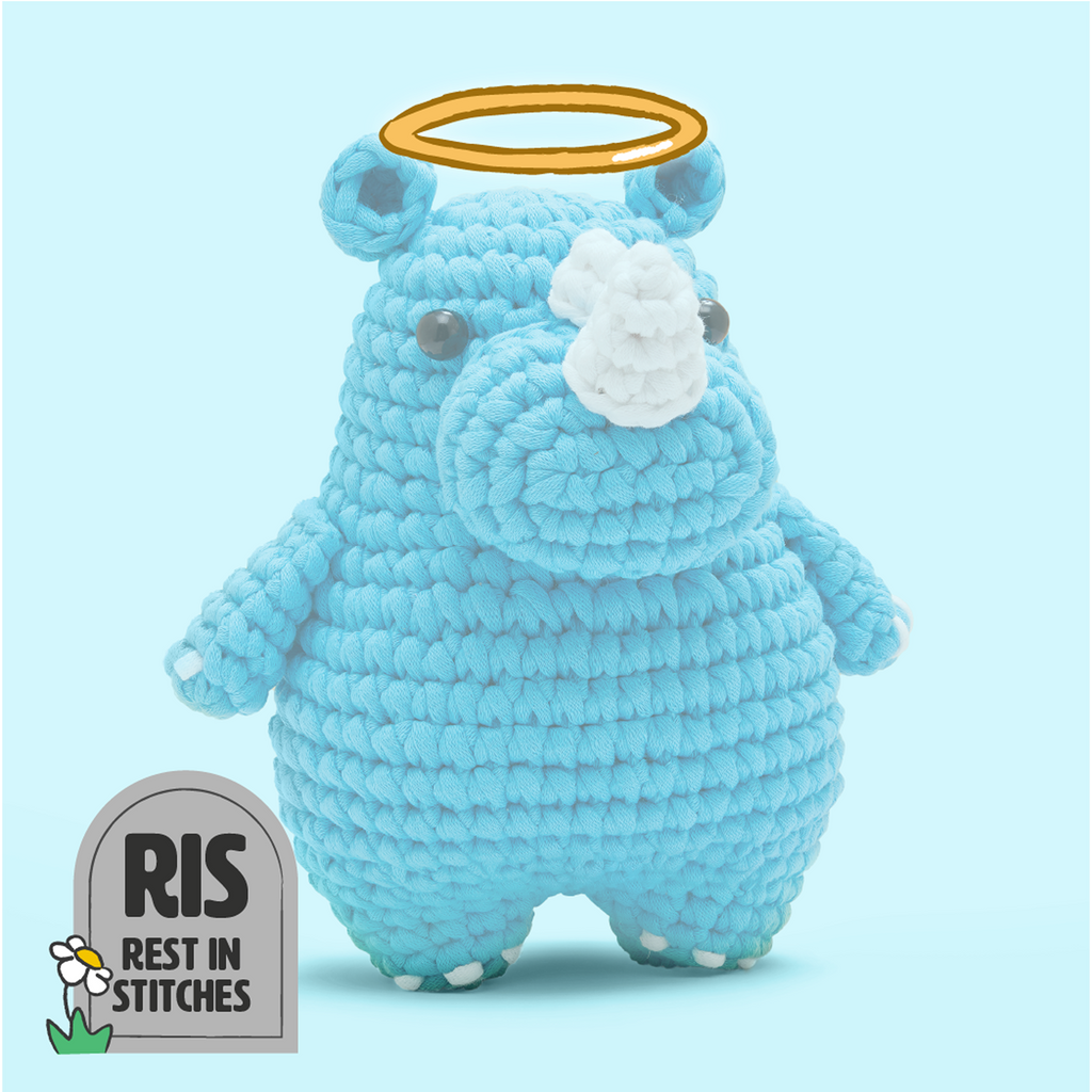 Willis the Rhino Crochet Kit - Woobles Start Here