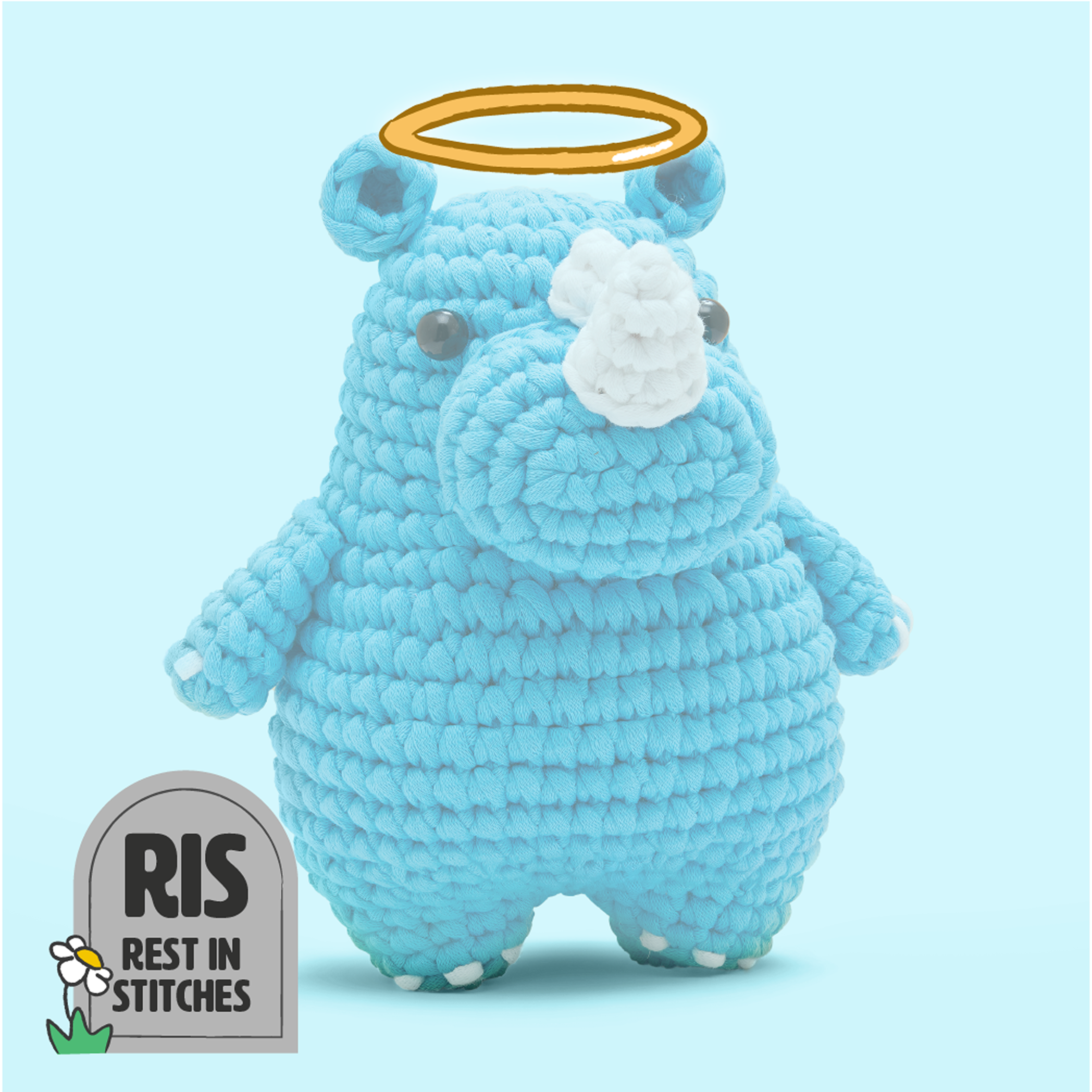 Willis the Rhino Crochet Kit - Woobles Start Here