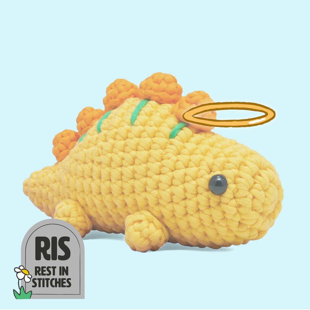 Phoebe the Stegosaurus Crochet Kit - DIY Kit Favorite
