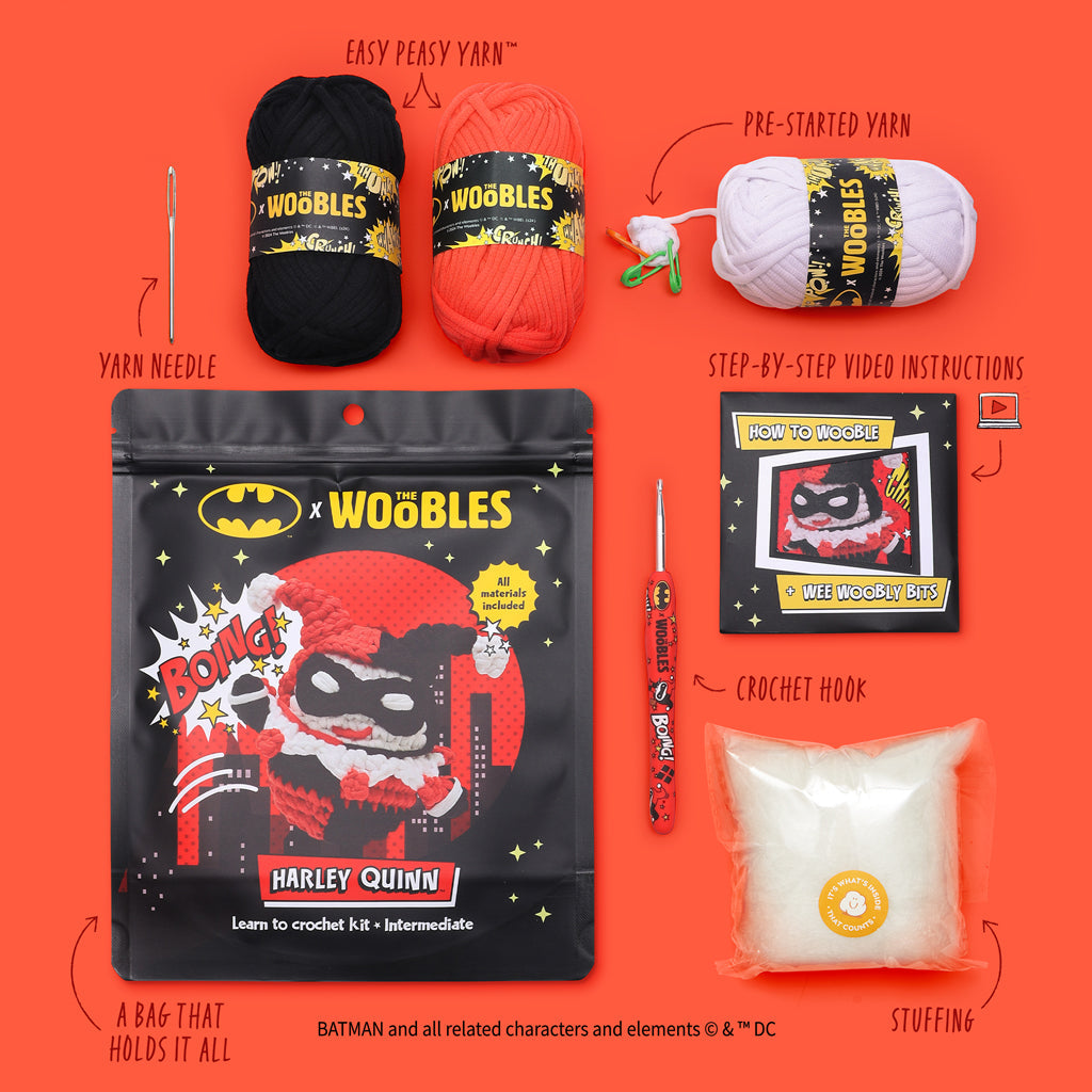 Harley Quinn™ Crochet Kit - The Fun Crochet Kit