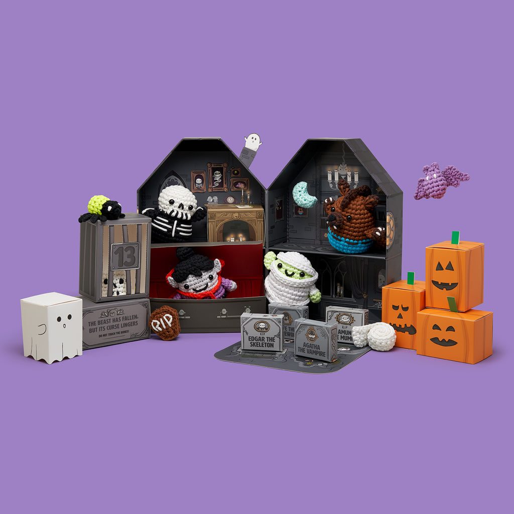 Eerie-sistibly Woobly Haunted House Box - DIY Crochet Fun
