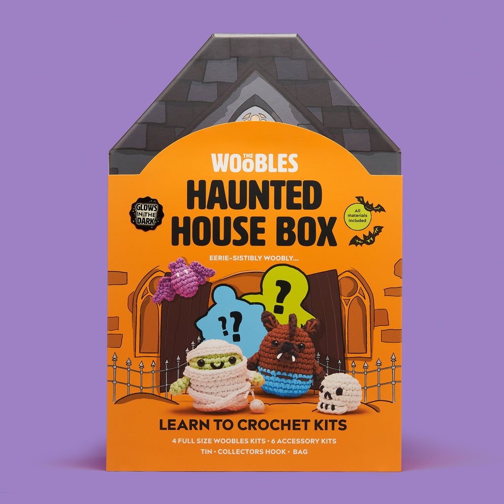 Eerie-sistibly Woobly Haunted House Box - DIY Crochet Fun