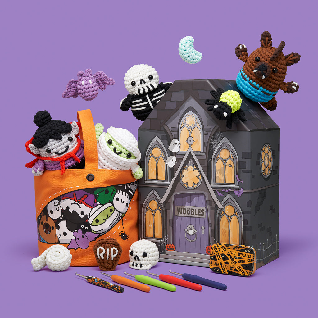 Eerie-sistibly Woobly Haunted House Box - DIY Crochet Fun