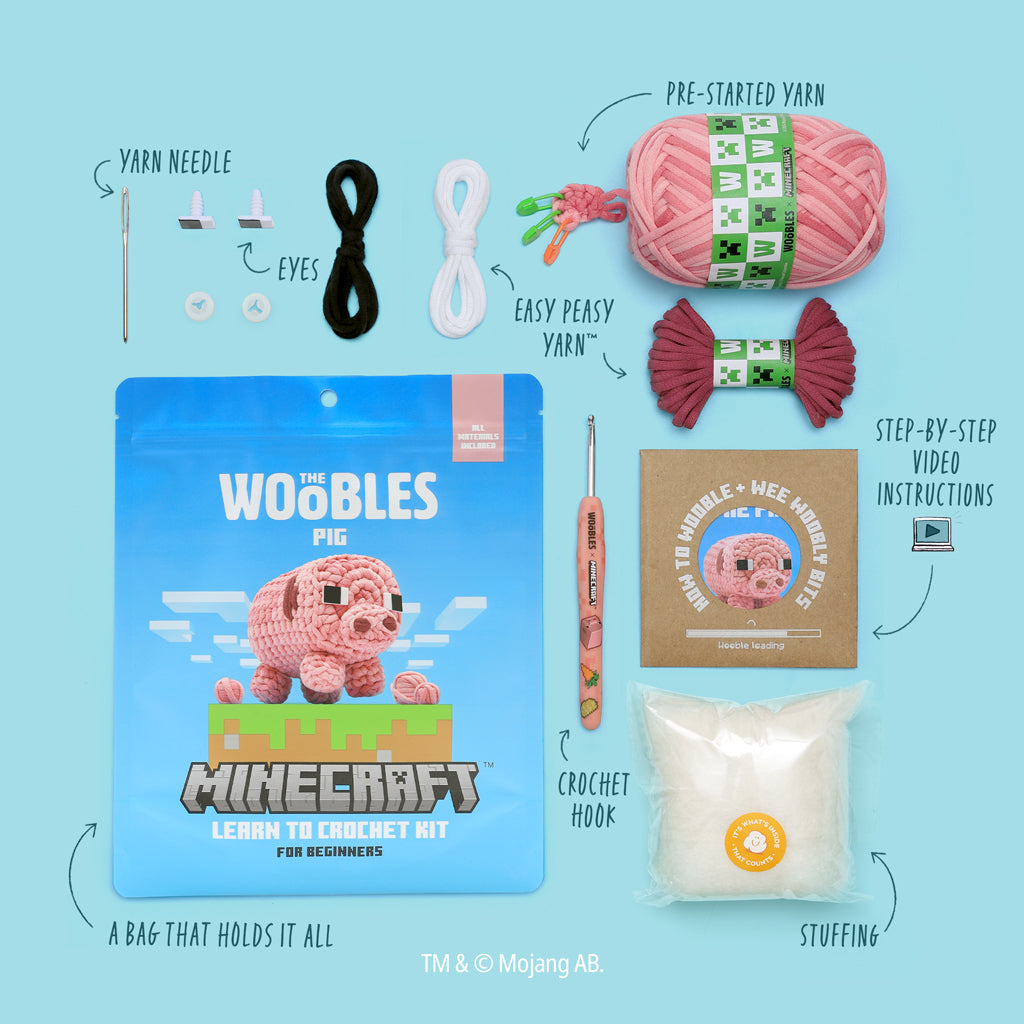 Minecraft Pig Saddle Up Bundle - For Handmade Fun