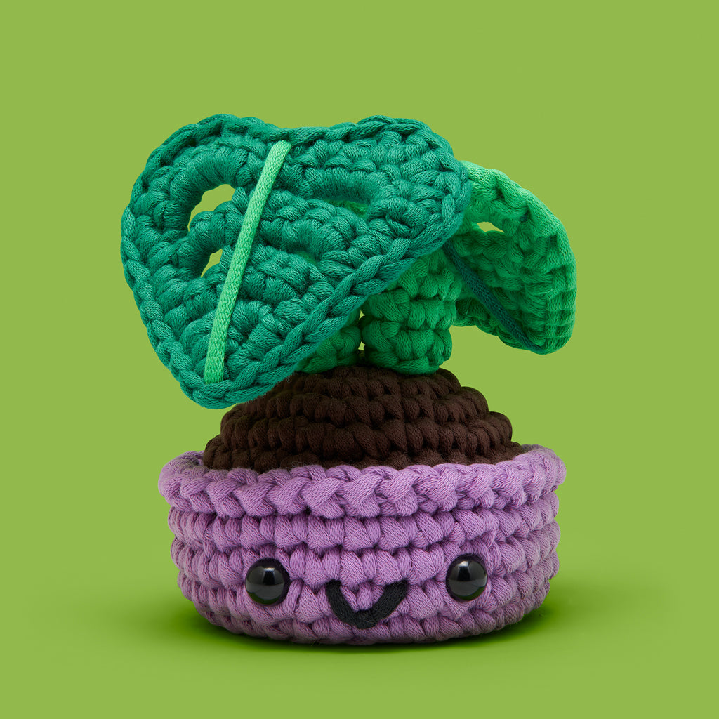 Ophelia the Monstera Plant Crochet Kit - Pick a DIY Moment