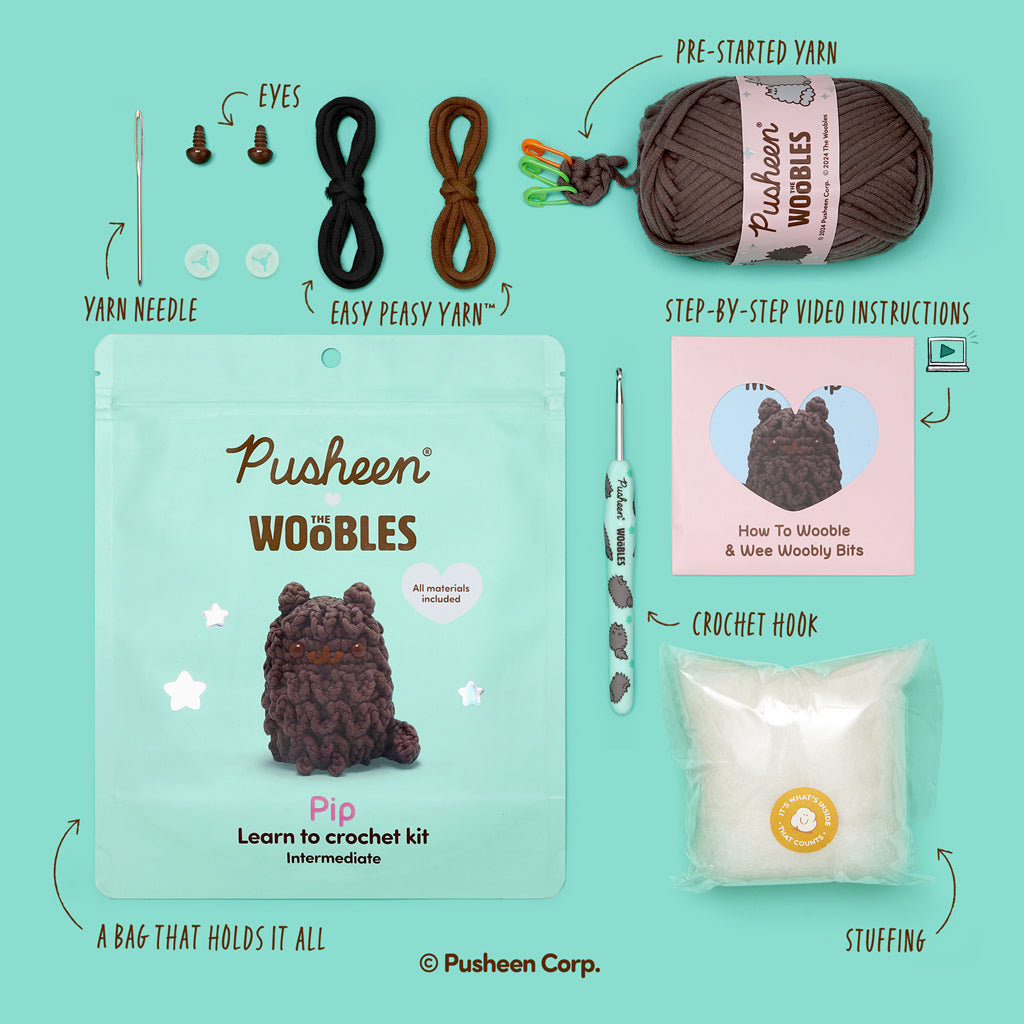 Pip Crochet Kit - Stitching Starts Here