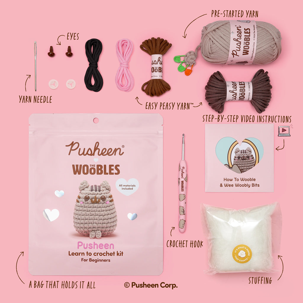 Pusheen Crochet Kit - For New Crafters