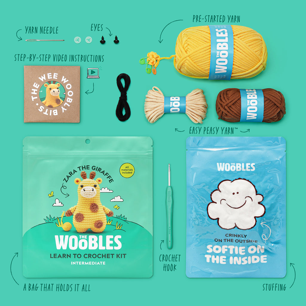 Zara the Giraffe Crochet Kit - Bring Yarn to Life