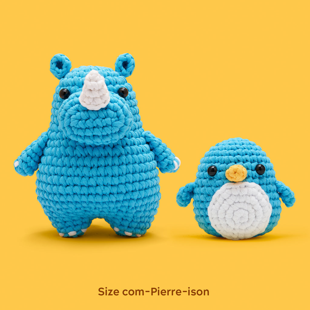 Willis the Rhino Crochet Kit - Woobles Start Here