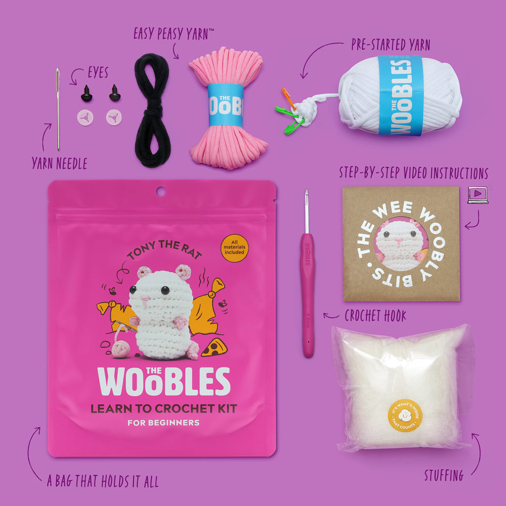 Tony the Rat Crochet Kit - A Craft That Clicks