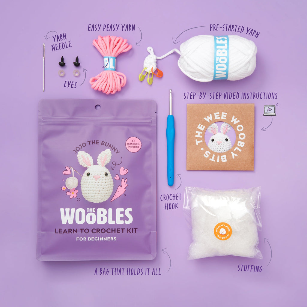 Jojo the Bunny Crochet Kit - The Craft Night Pick
