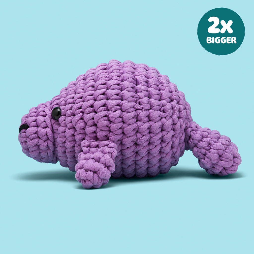 Phyllis the Manatee Extra Squeezy Crochet Kit - Turn Yarn into Smiles