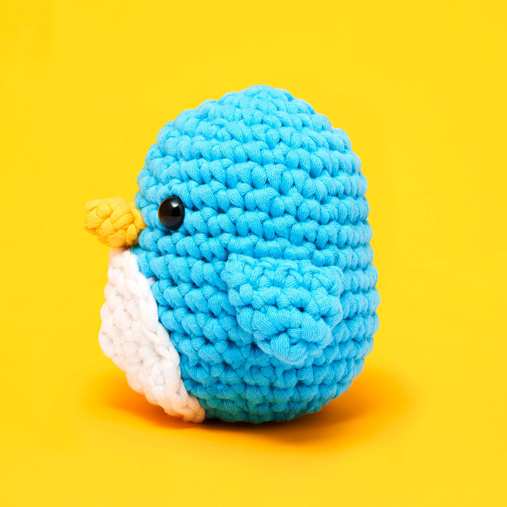 Pierre the Penguin Crochet Kit with Free Charm Bracelet Kit - Stitch Something Sweet