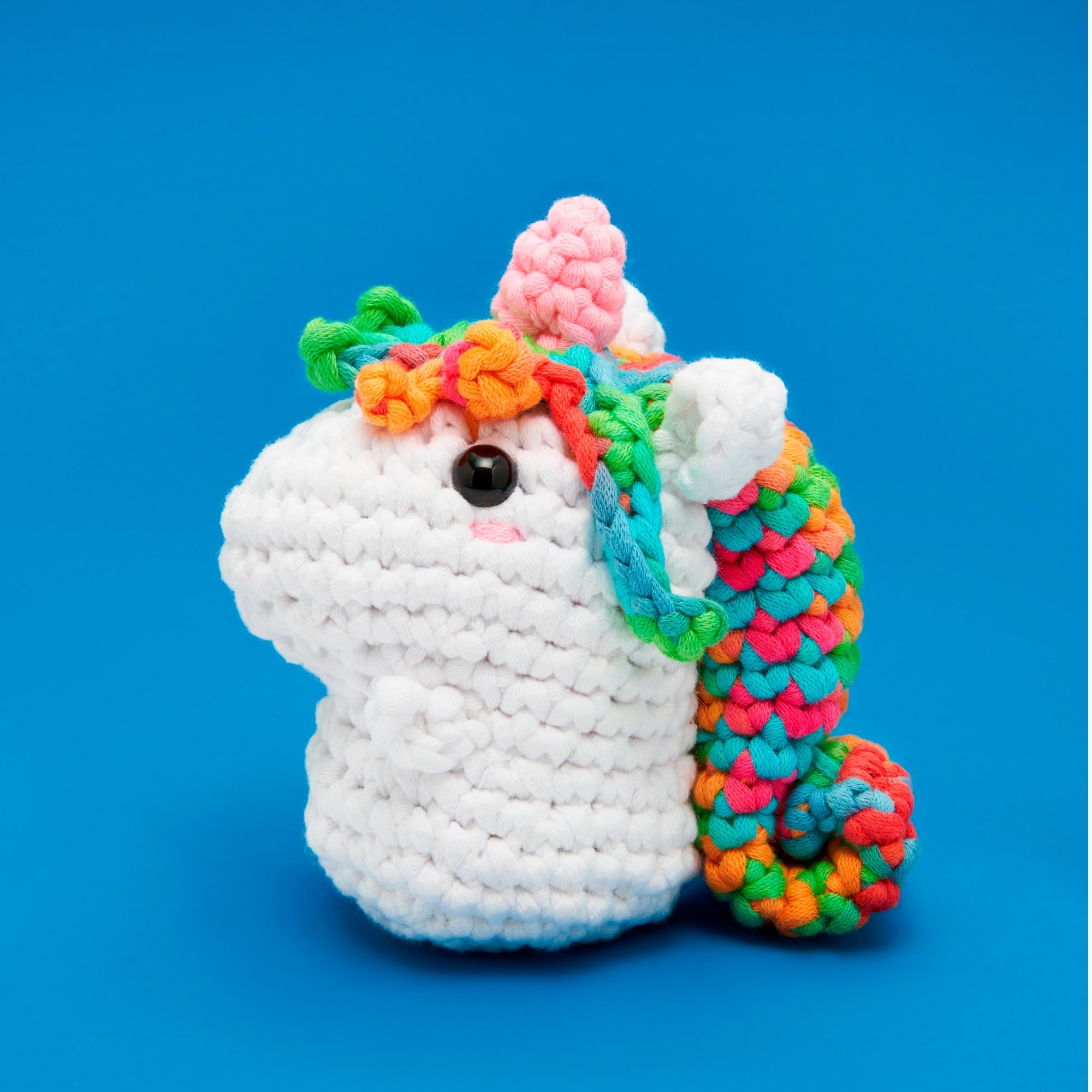 Billy the Unicorn Rainbow Crochet Kit - Woobles Crafts Daily